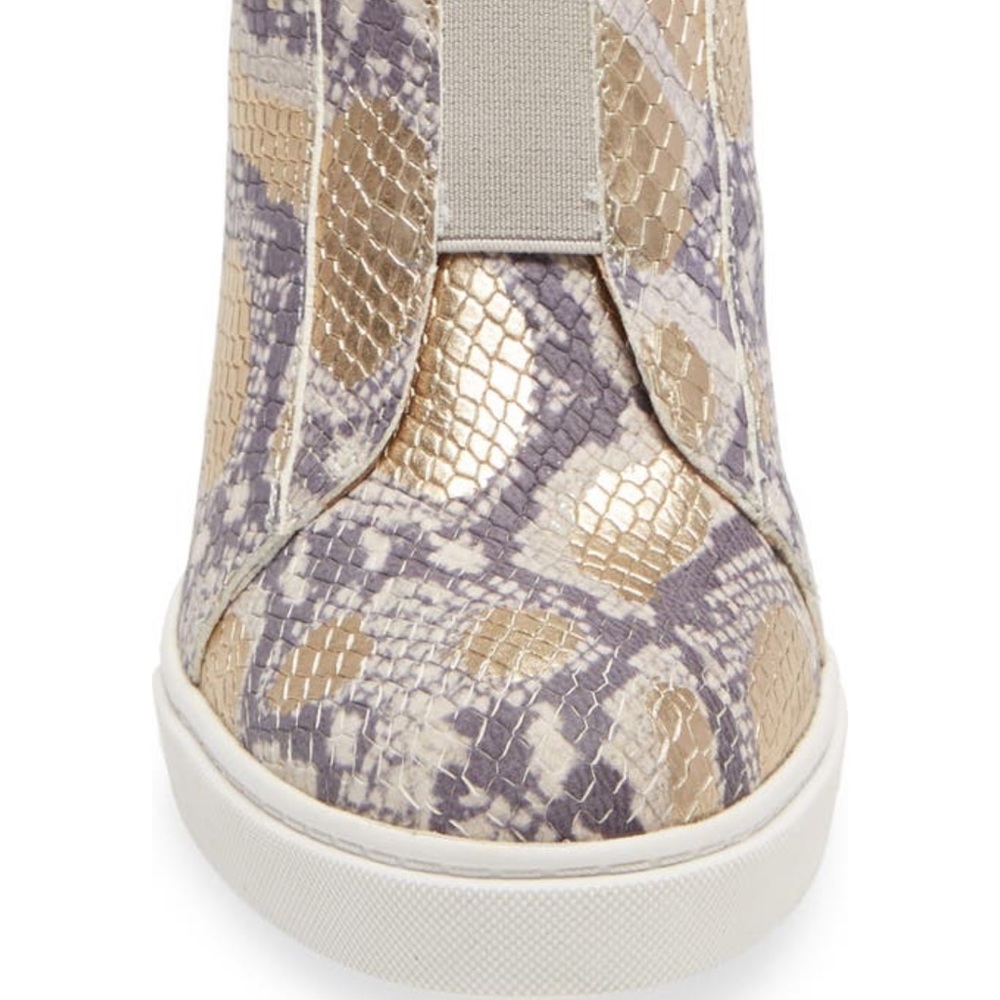 Linea Paolo Snakeskin wedge sneaker